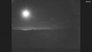 Déformation du soleil couchant
